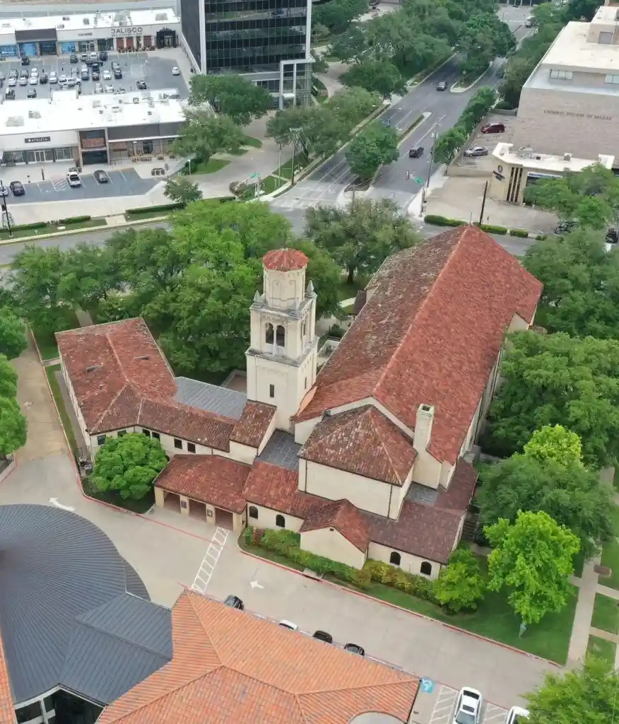 Completed clay tile roof installed by certified roofing professionals