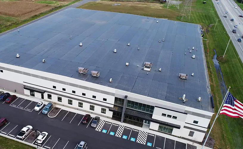 commercial roofing drone inspection